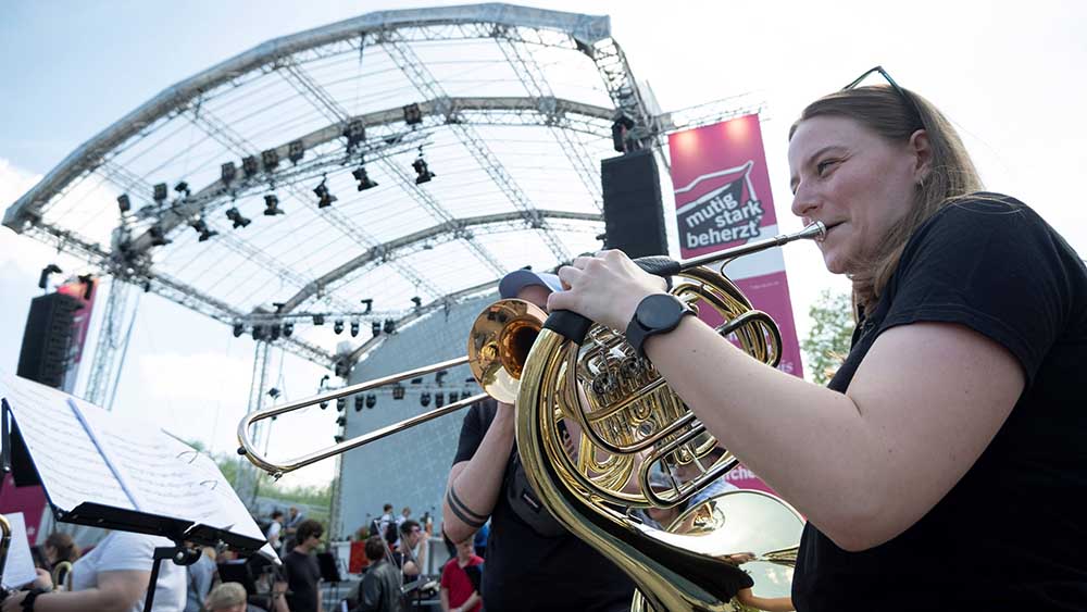 Bläser dürfen bei einem Eröffnungsgottesdienst natürlich nicht fehlen