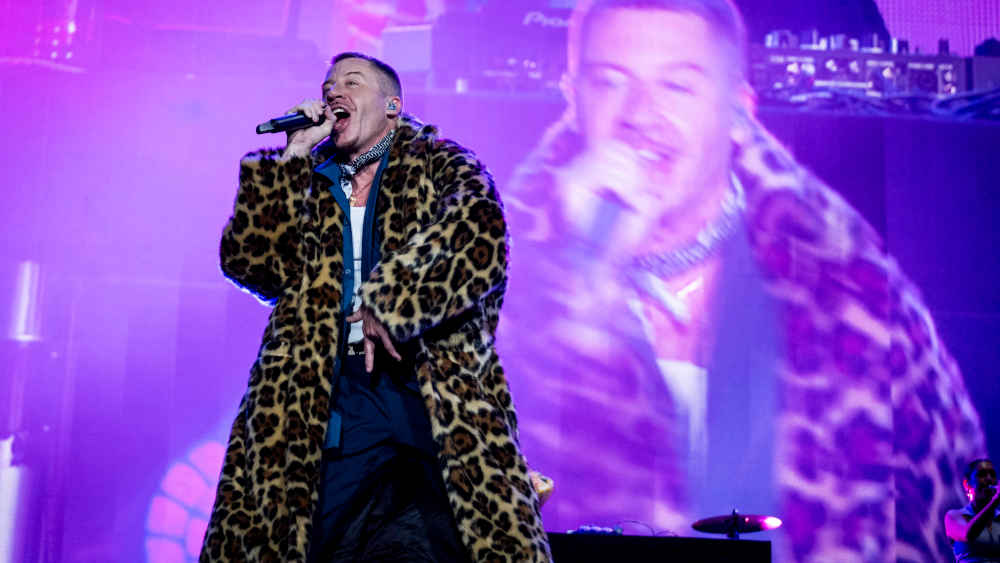 US-Rapper Macklemore bei einem Auftritt in Lissabon (Archivbild)