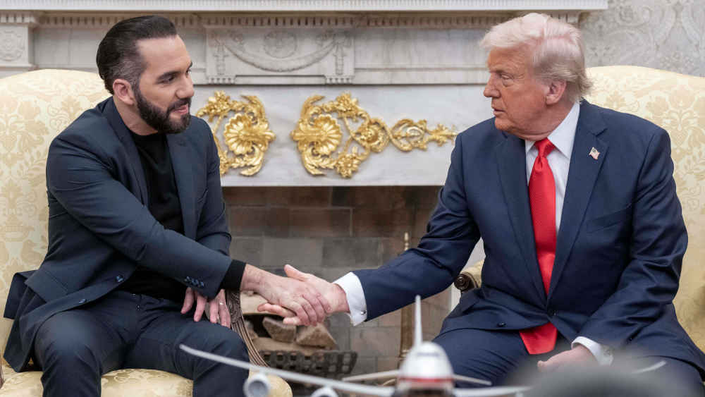 US-Präsident Donald Trump trifft sich mit El Salvadors Präsidenten Nayib Bukele