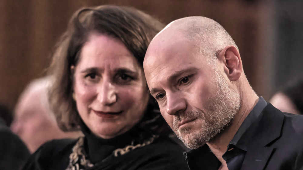 Philosoph Prof. Dr. Omri Boehm hier mit Prof. Dr. Mirjam Wenzel, Direktorin des Jüdischen Museums Frankfurt