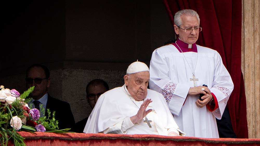 Noch einen Tag vor seinem Tod hat Papst Franziskus den Segen "Urbi et Orbi" erteilt