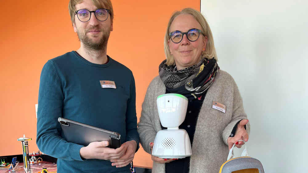 Matthias Aubel und Silke Schaub vom Medienzentrum in Wetzlar