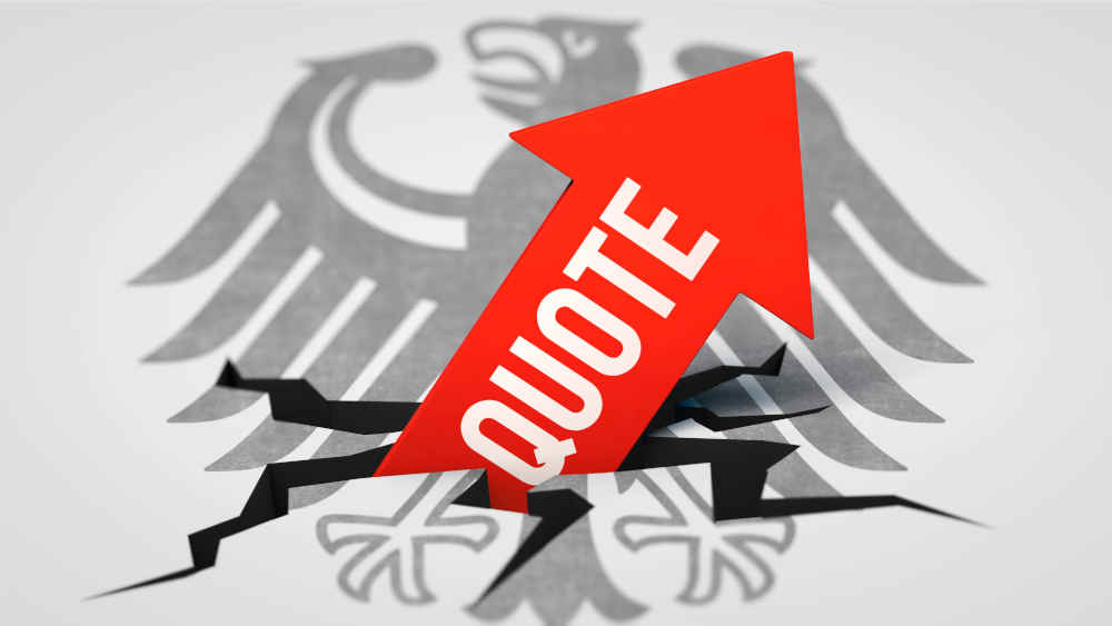 Die Staatsquote 2024 auf 49,5 Prozent angestiegen