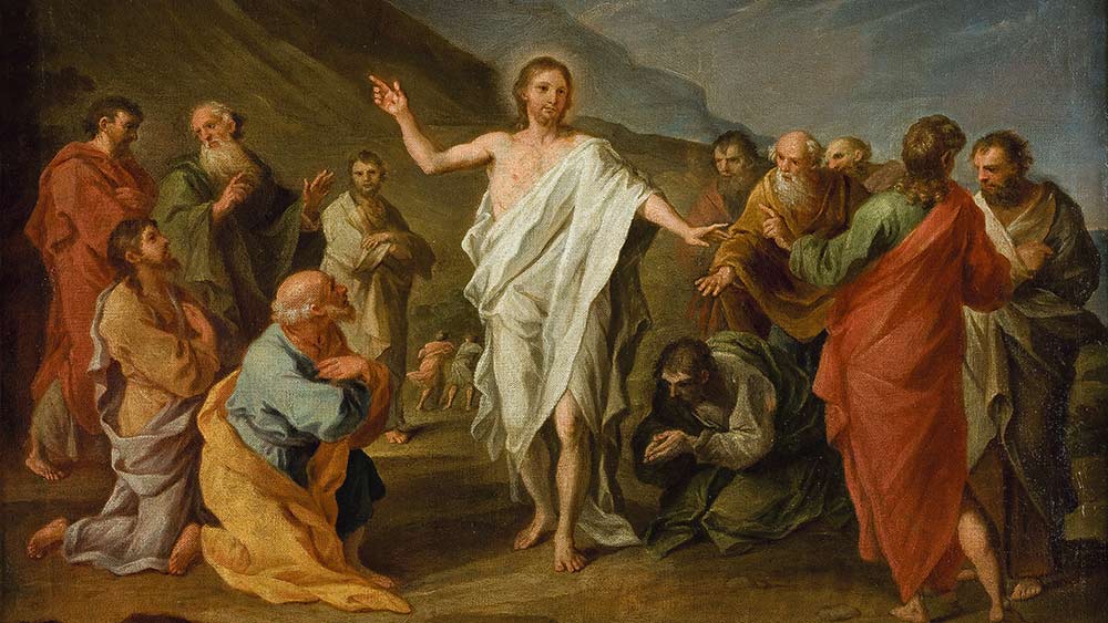 Auferstehung Christi, Gemälde von Szymon Czechowicz (Christ Appearing to the Apostles after the Resurrection), Nationalmuseum Kraków