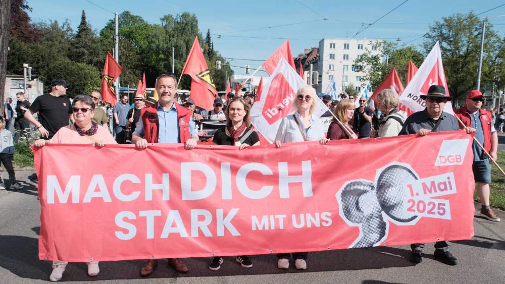 DGB Kundgebung in Kassel unter dem diesjährigen Motto „Mach dich stark mit uns!“