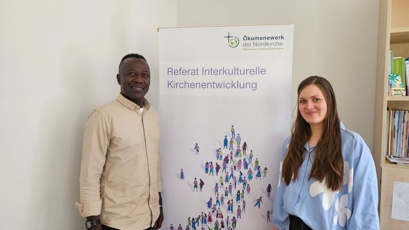 Nicolas Moumouni und Julia Karimi vom Referat Interkulturelle Kirchenentwicklung der Nordkirche.