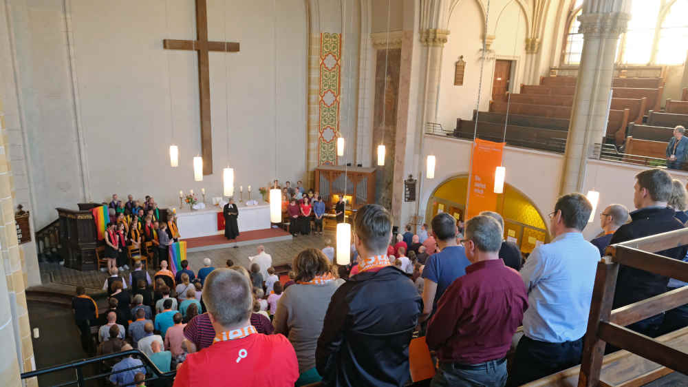 Gottesdienst in der Pfingstkirche in Berlin Friedrichshain (Archivbild)