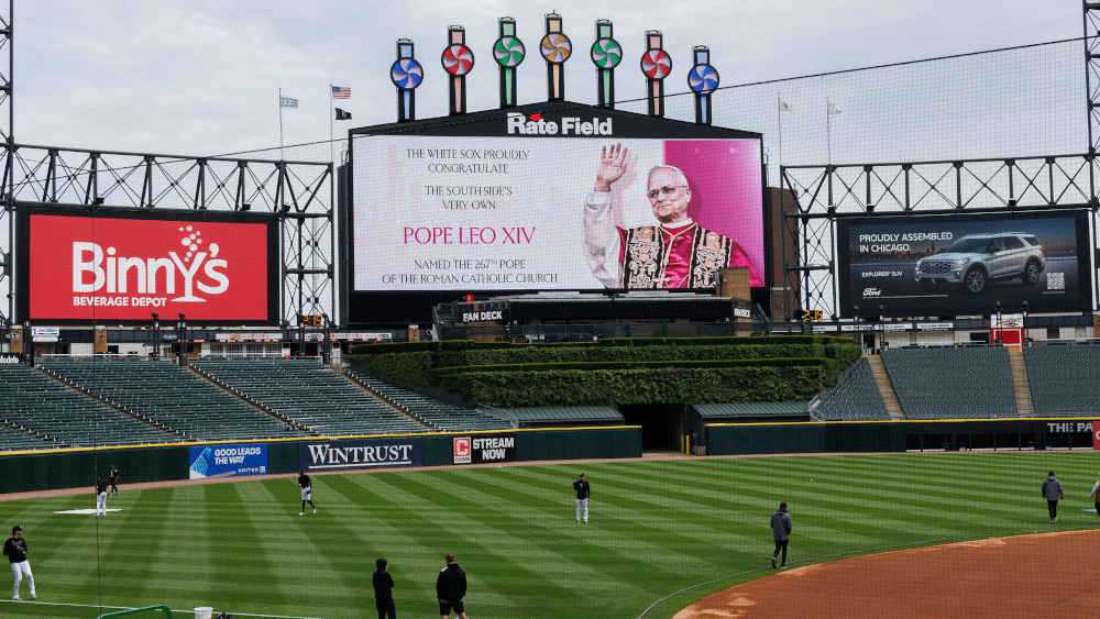 Die Chicago White Sox gratulierten Papst Leo XIV. in ihrem Stadion in Chicago