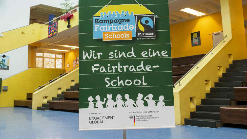 Die Kampagne "Fairtrade Schools" wird vom Entwicklungsministerium gefördert