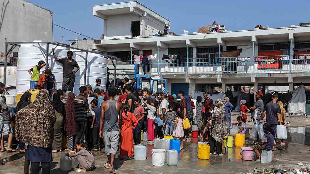 Im Gaza-Streifen sind Lebensmittel und frisches Wasser Mangelware