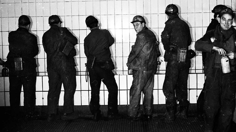 Viele Männer arbeiteten in den Zechen im Ruhrgebiet