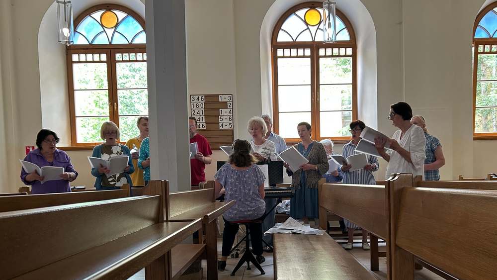 In der deutschen evangelischen Gemeinde in Kiew wird auch gesungen
