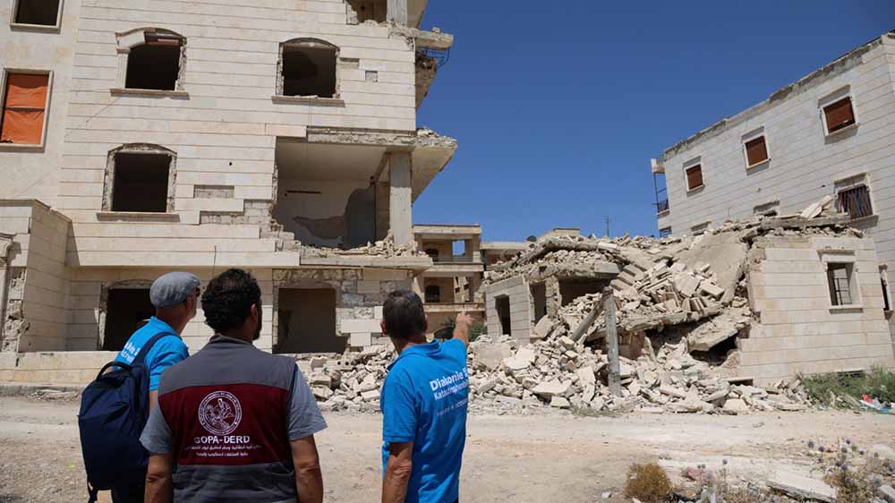 Die Großstadt Aleppo ist in weiten Teilen zerstört. Nur für wenige Stunden täglich gibt es Strom und Wasser