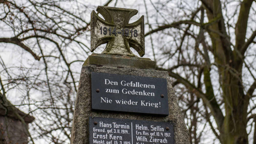 Gedenkkreuz für die im Ersten Weltkrieg gefallenen Soldaten