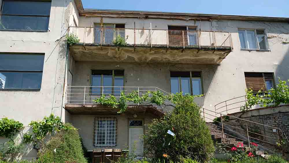 Die Villa der juedische Familie Wittal auf dem Huegel der tschechischen Stadt Bruenn