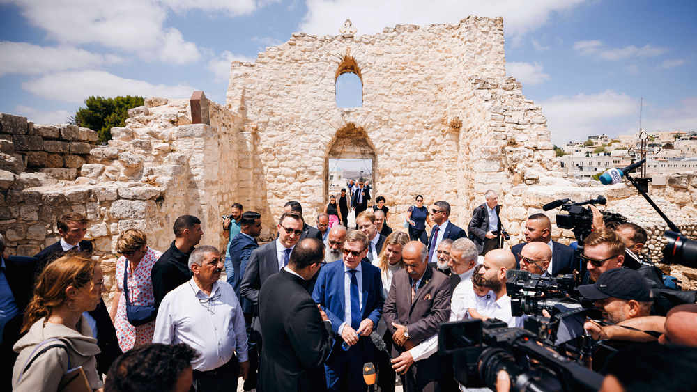 Außenminister Wadephul hat Taibeh besucht, ein Dorf christlicher Palästinenser im besetzten Westjordanland
