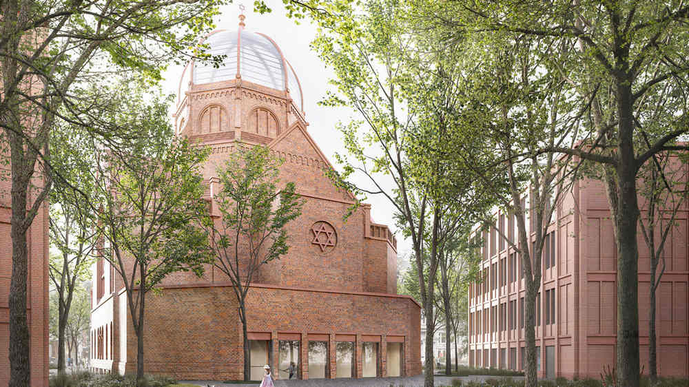 So soll die Bornplatzsynagoge in Hamburg aussehen