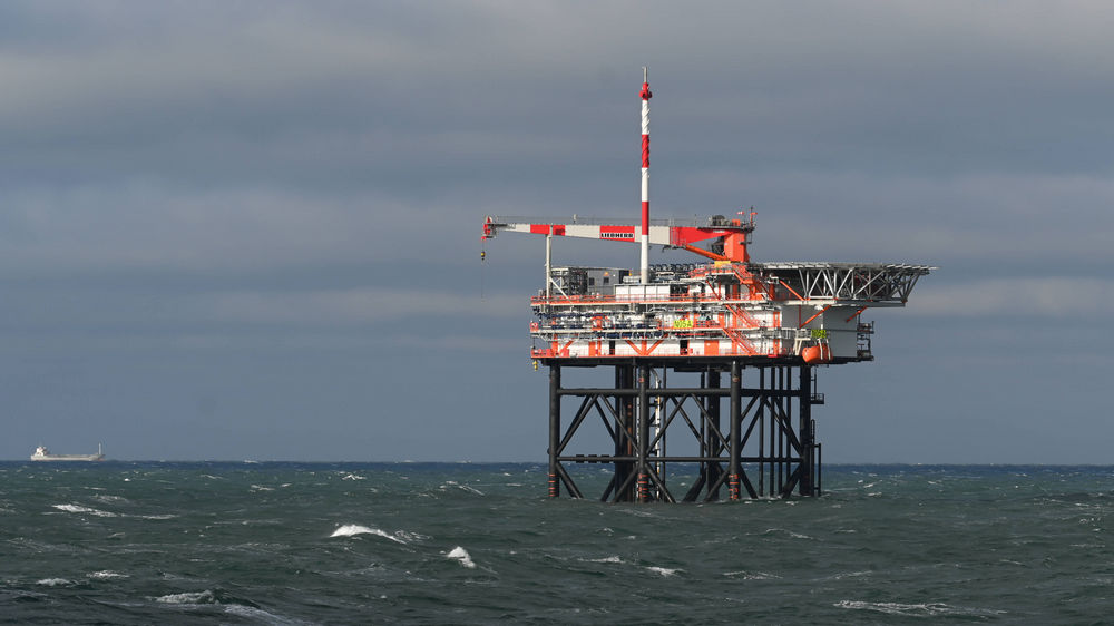 Eine solche Gas-Plattform will der niederländische Konzern One-Dyas vor Borkum errichten (Symbolbild)