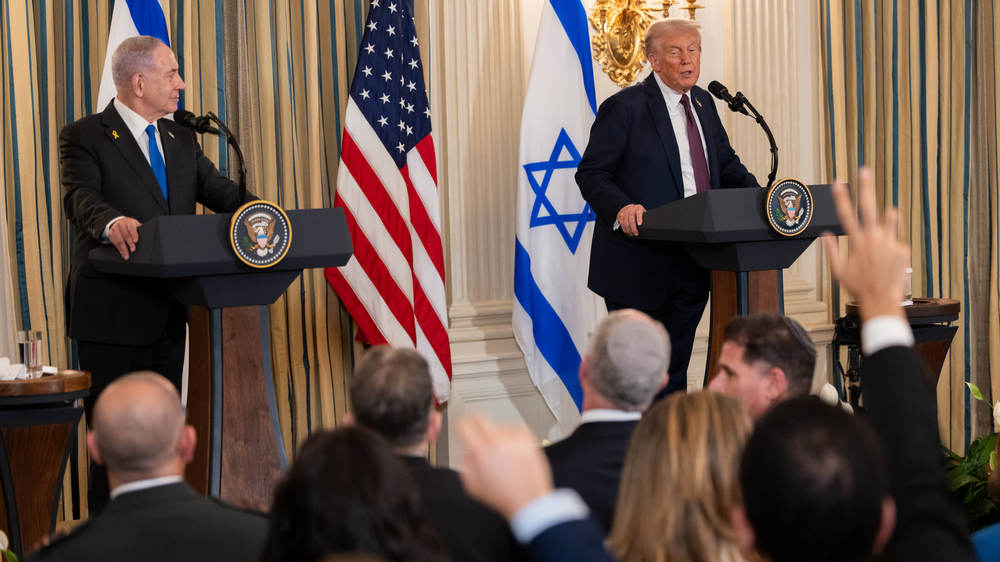 Benjamin Netanjahu (li.) hat Donald Trumps 20-Punkte-Plan für Gaza zugestimmt