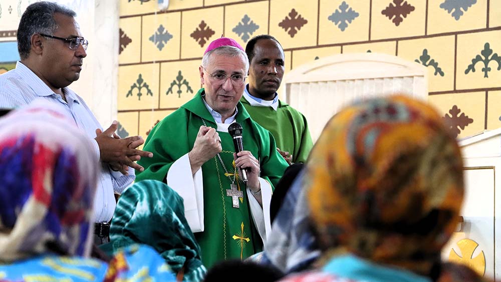 Erzbischof Heße feiert die Heilige Messe in der Kirche The Immaculate Conception of Mary im ägyptischen Assuan