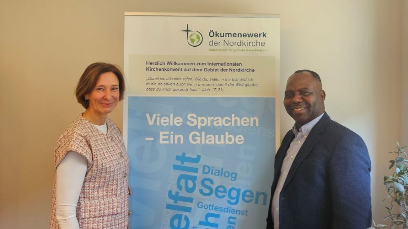 Annette Reimers-Avenarius und Prince Ossai Okeke beraten Internationale Gemeinden und die Nordkirche