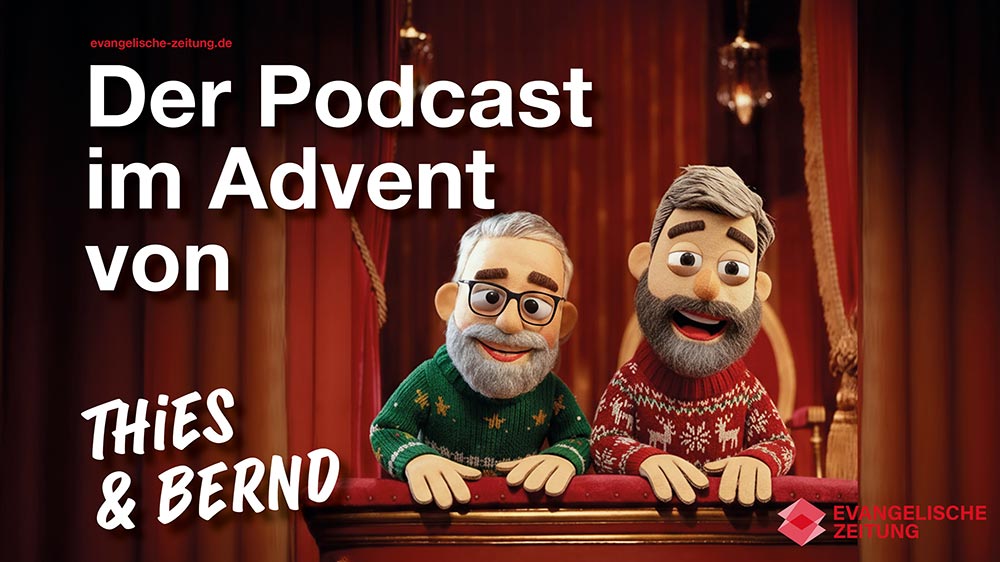 Humorvoll und nachdenklich: Bernd Becker (li.) und Thies Friederichs machen einen Advents-Podcast