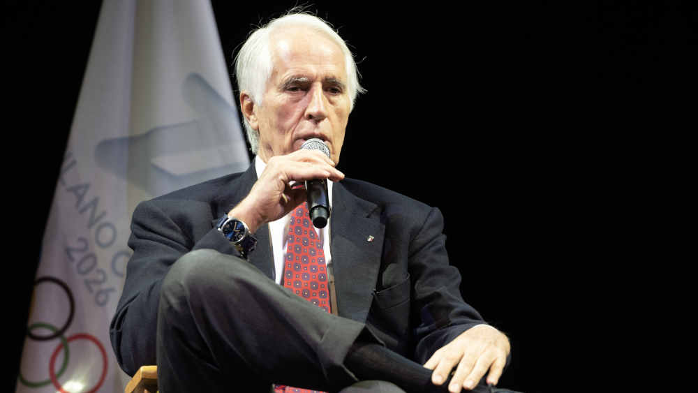 Giovanni Malago, Präsident der Fondazione Milano Cortina 2026, wirbt für nachhaltige Winterspiele