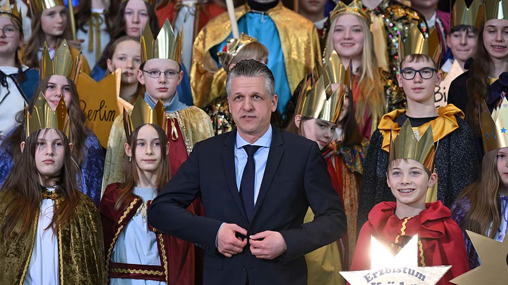 Kanzleramtschef Thorsten Frei hat die Sternsinger empfangen